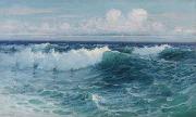 Lionel Walden Breaking Waves painting